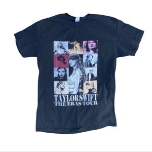 Taylor Swift Eras Tour Graphic Tee Black Band Concert 2X